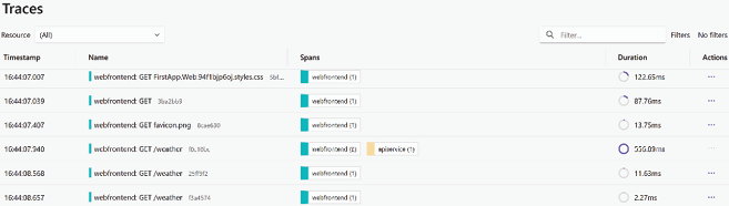 图 1.8：webfrontend 跟踪视图